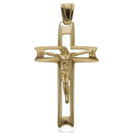 CRUZ ORO 18KL CRISTO - 23X39MM