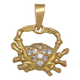 [G38] COLGANTE ORO DE 18KL HOROSCOPO CANCER