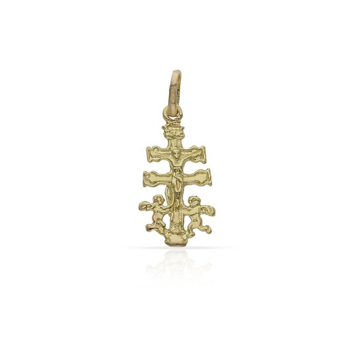 CRUZ ORO 18KL DE CARAVACA - 8X15MM