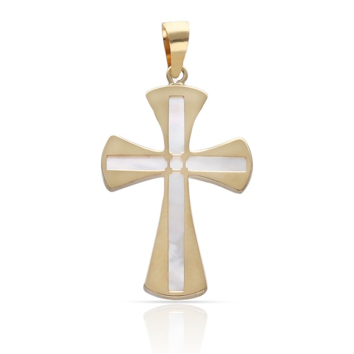 CRUZ ORO 18KL NACAR - 14x20MM