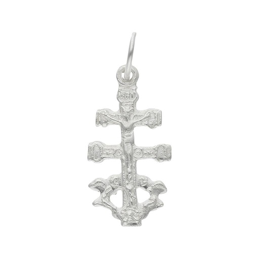 CRUZ PLATA 925MM CARAVACA - 10x19MM