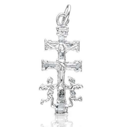 CRUZ PLATA 925MM CARAVACA CRISTO - 10x23MM