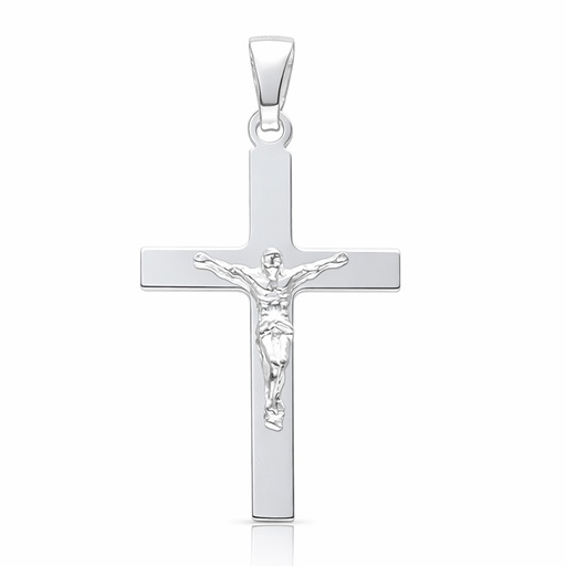 CRUZ PLATA 925MM CRISTO - 20x34MM