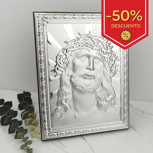 CUADRO CRISTO BILAMINADO - 20X26CM