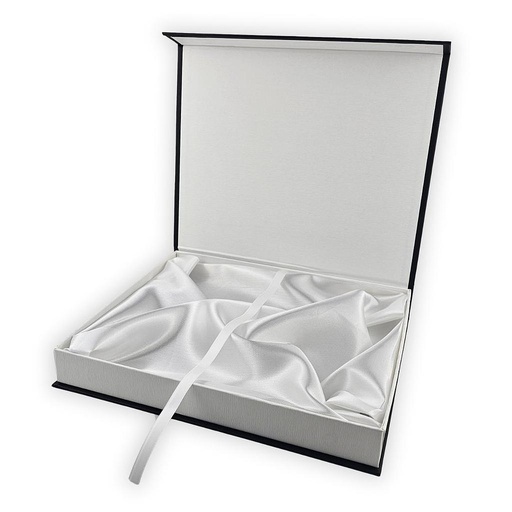 ESTUCHE CARTON BLANCO + NEGRO - 28x23CM