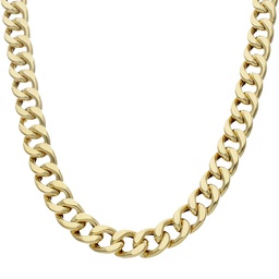[CO498] COLLAR HUECO BARBADO ORO 18KL 11MM
