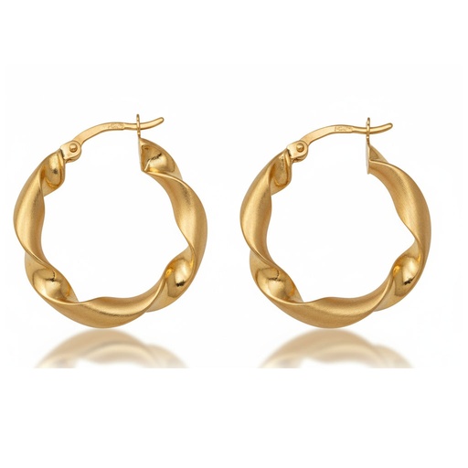 AROS ORO 18KL ONDULADOS - 21MM