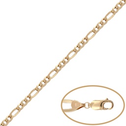 [CO67] COLLAR HUECO ORO 18KL 3x1 - 5MM