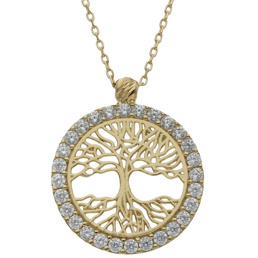 GARGANTILLA ORO 18KL ARBOL DE LA VIDA - 16MM