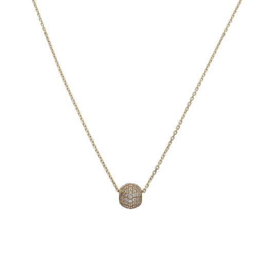 GARGANTILLA ORO 18KL BOLA CIRCONITAS
