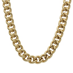 [CO57] COLLAR ORO 18KL BARBADO HUECO - 8MM