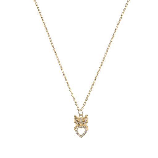 GARGANTILLA ORO 18KL BUHO