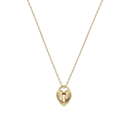 GARGANTILLA ORO 18KL CANDADO CORAZON