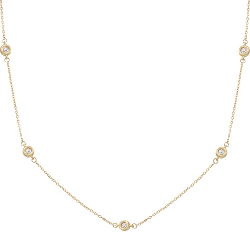 GARGANTILLA ORO 18KL CHATONES - 4.50MM