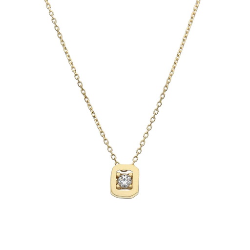 GARGANTILLA ORO 18KL CIRCONITA - 5X6MM
