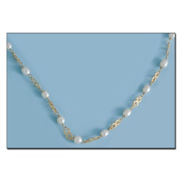 [CO389] COLLAR PERLA JOFA ORO 18KL