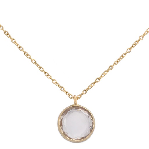 GARGANTILLA ORO 18KL CIRCULO CIRCONITA