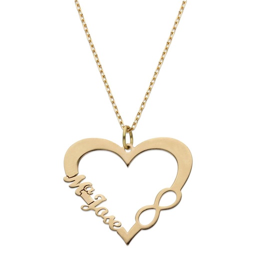 GARGANTILLA ORO 18KL CORAZON + NOMBRE