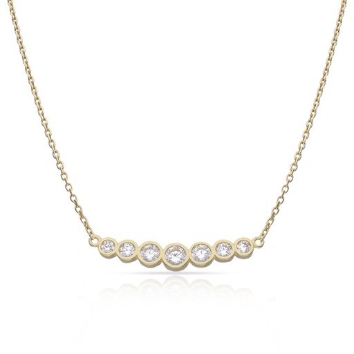 GARGANTILLA ORO 18KL CURVA CIRCONITAS