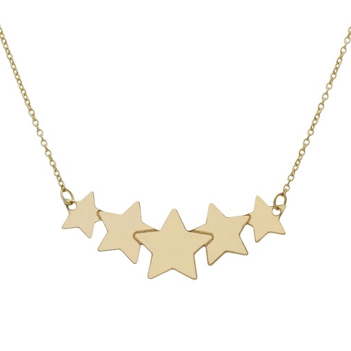 GARGANTILLA ORO 18KL ESTRELLAS
