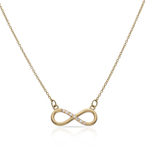 GARGANTILLA ORO 18KL INFINITO + CIRCONITAS