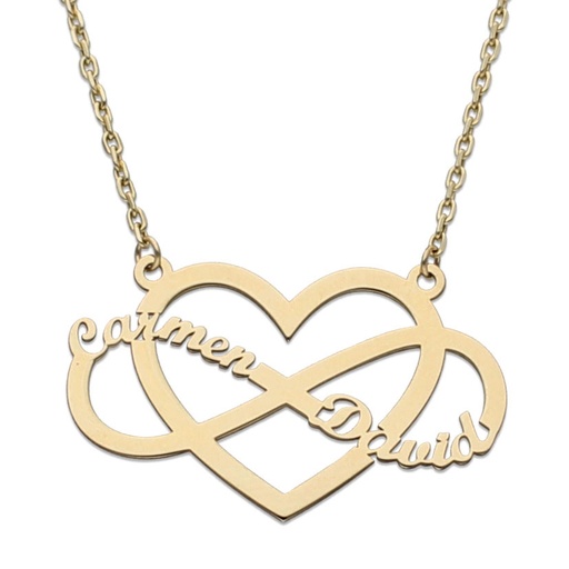 GARGANTILLA ORO 18KL INFINITO + CORAZON