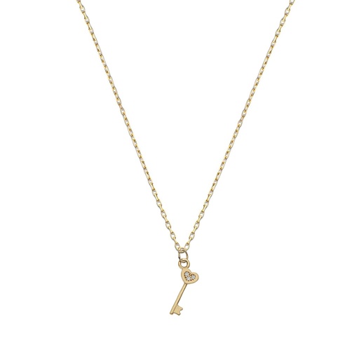 GARGANTILLA ORO 18KL LLAVE CORAZON