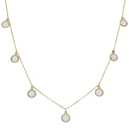GARGANTILLA ORO 18KL MINI CHARMS CIRCONITAS