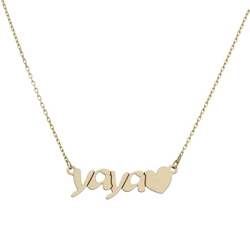 GARGANTILLA ORO 18KL YAYA + CORAZON