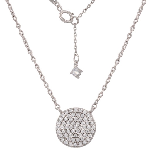 GARGANTILLA ORO BLANCO 18KL CIRCULO