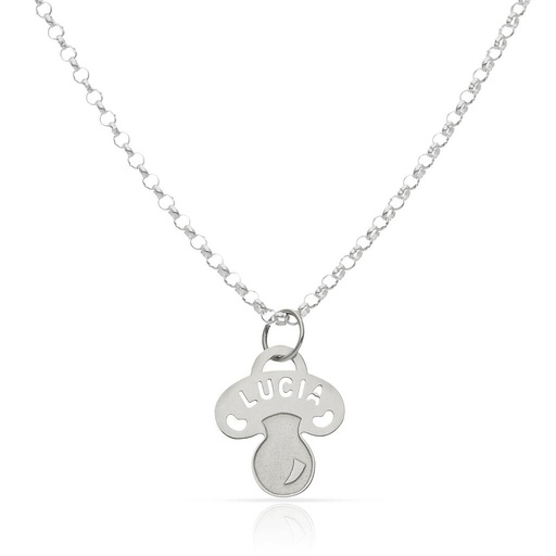 GARGANTILLA PLATA 925MM CHUPETE NOMBRE