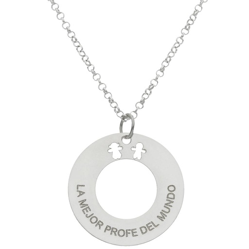 GARGANTILLA PLATA 925MM CIRCULAR - 22MM
