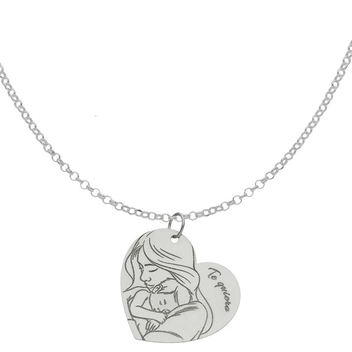 GARGANTILLA PLATA 925MM DE LA MADRE - 20X18MM