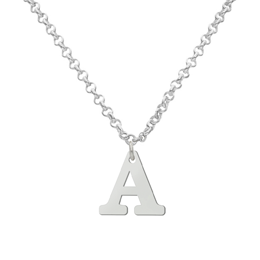 GARGANTILLA PLATA 925MM LETRA RECTA