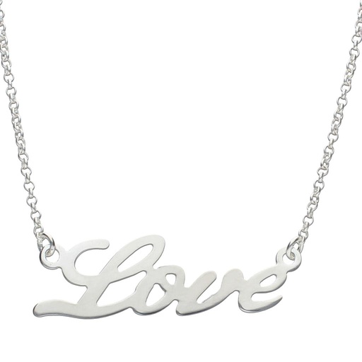 GARGANTILLA PLATA 925MM LOVE