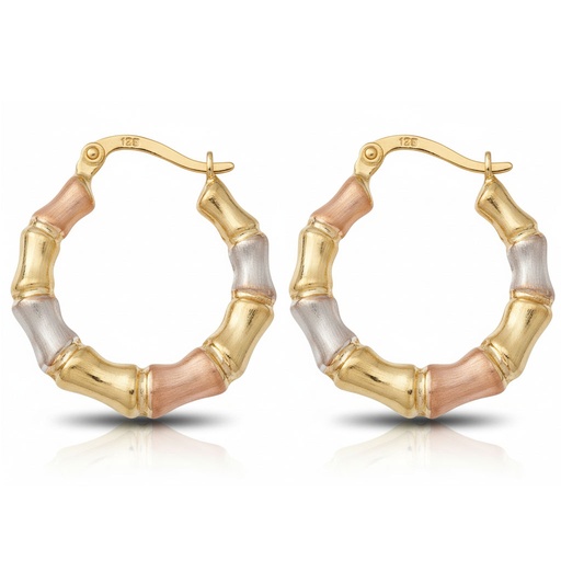 AROS ORO 18KL TRICOLOR