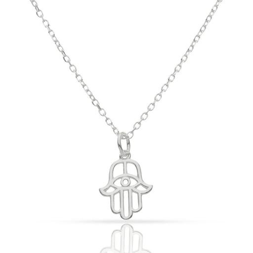 GARGANTILLA PLATA 925MM MANO DE FATIMA
