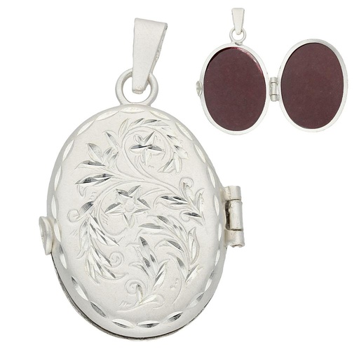 GUARDAPELO PLATA 925M OVAL - 23X31MM