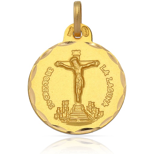 MEDALLA ORO 18KL C. DE LA LAGUNA - 21MM 