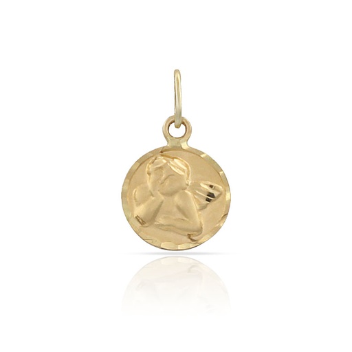 MEDALLA ORO 18KL LENTEJA ANGEL - 8MM
