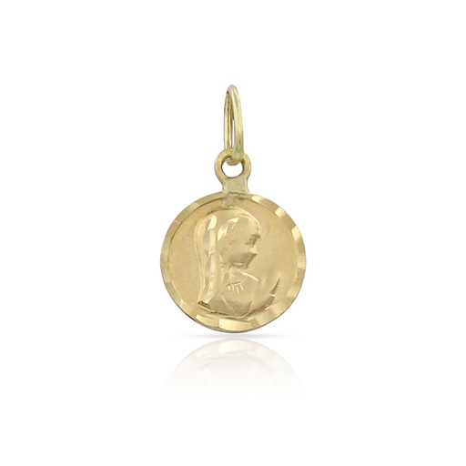 MEDALLA ORO 18KL LENTEJA VIRGEN NIÑA - 8MM