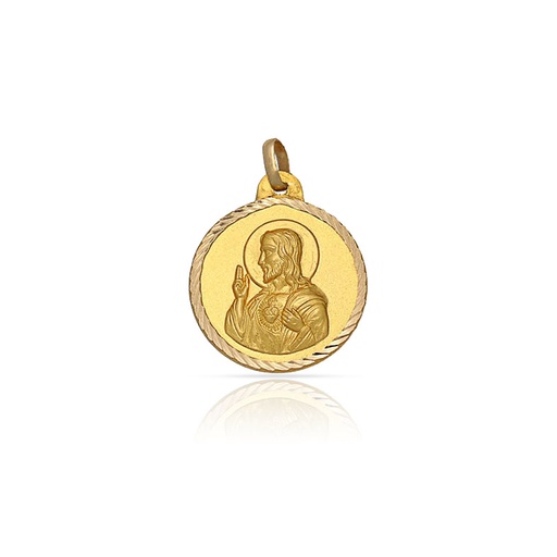 MEDALLA ORO 18KL SAGRADO CORAZON - 14MM