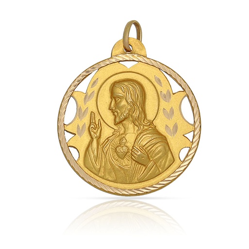 MEDALLA ORO 18KL SAGRADO CORAZON - 20MM