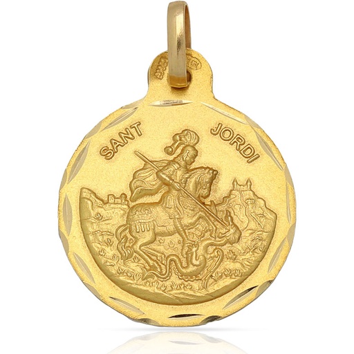 MEDALLA ORO 18KL SAN JORDI- 21MM
