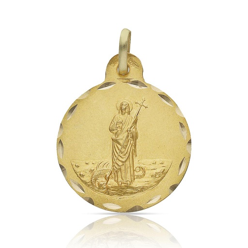 MEDALLA ORO 18KL SANTA MARTA - 21MM