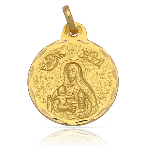 MEDALLA ORO 18KL V. DE CINTA- 17MM