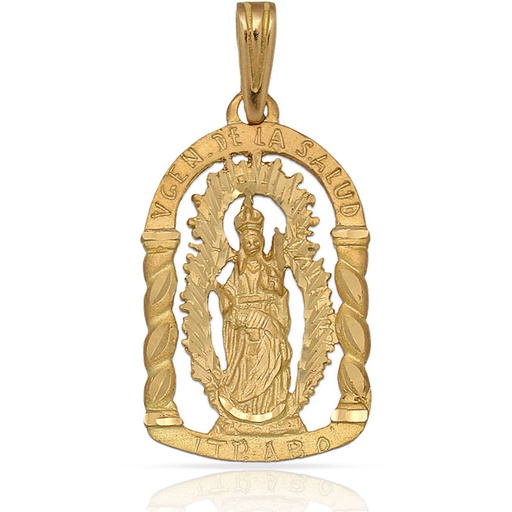 MEDALLA ORO 18KL V. DE LA SALUD - 16X26MM