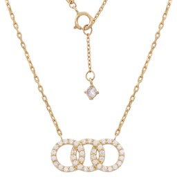[G667] GARGANTILLA ALIANZAS ORO 18KL CIRCONITAS