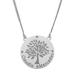 [AG2016] GARGANTILLA ARBOL VIDA PLATA 925MM - 18MM