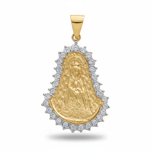 MEDALLA ORO 18KL V. DEL ROCIO 31X45MM
